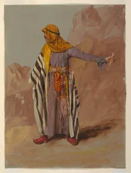 Standing Bedouin, probably February 1868
