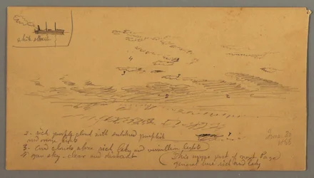 Steamboat, Sky Study, June 30, 1866