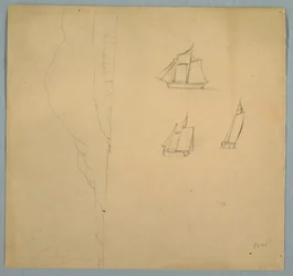 Studies of Landscape and Ships, 1850–51