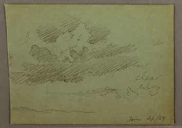 Sun Ray Behind Clouds, September 1869