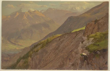 The Goell and Watzmann, near Berchtesgeden, 1868
