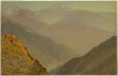 The Watzmann and Goell, near Berchtesgeden, 1868