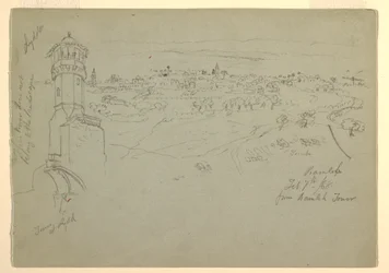 Tower at Lydda, and Ramleh seen from Ramleh Tower, Palestine [Ramleh, Israel], February 7 and 10, 1868