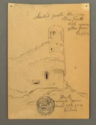 Tower of the Chateau, Sion, possibly 1868