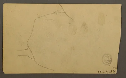 Tree Roots Growing Over a Boulder (Turner Mountain), 1877
