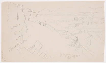View across the Hills and Plain toward the Mountains, Valley of El Yemen, February 1868