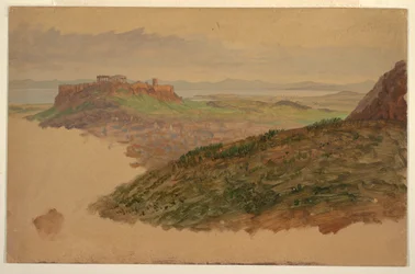 View of the Acropolis from Mount Lycabettus, Athens, April 1869