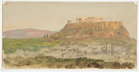 View of the Acropolis from the South, Athens, April 1869