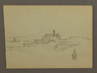 Village on Hilltop, possibly 1868-69