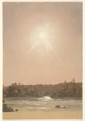 Late Afternoon Sun Over a Stream