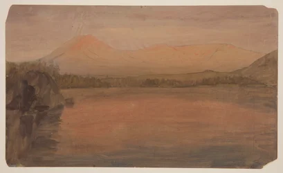 Mounts Katahdin and Turner from Lake Katahdin