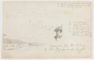 Popayan, Colombia; Verso: Mountain Landscape, Colombia
