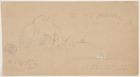 Sketches of Icebergs, Off Greenspond, Newfoundland