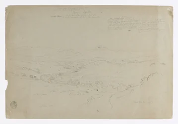 Study. Landscape with Mount Puresé. Sketch. Landscape