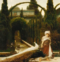 The Moorish Garden; a Dream of Granada, 1874