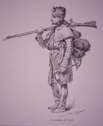 French-Canadian Fur Trapper Coureur du Bois