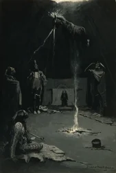 The Going of the Medicine-Horse (Indian Fire God) 1897