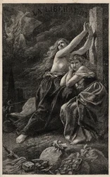 The liberation of the territory - Alsace and Lorraine - engraving by Frederic Theodore Lix in The Year terrible by Victor Hugo - 1874