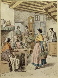 Interior of a Farmhouse in Provence