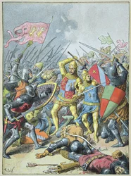 John II the Good and his son Philip the Bold Surrounded by the English at the Battle of Poitiers, September 19