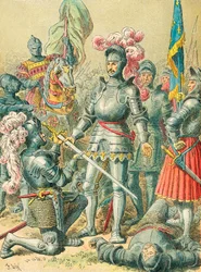 King Francis I at the Battle of Pavia