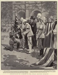Presentation of a Colour to the Ceylon Mounted Infantry