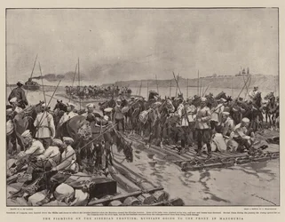 The Fighting on the Siberian Frontier, Russians going to the Front in Manchuria
