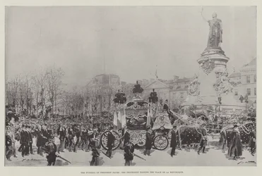 The Funeral of President Faure, the Procession passing the Place de la Republique