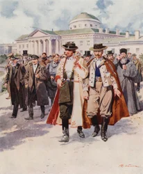 The Members Leaving the Dooma