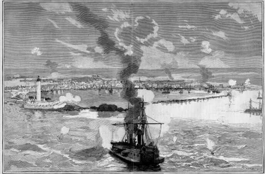 The bombing of Alexandria (Egypt)