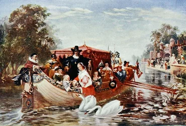 The Happier Days of Charles I, Illustration from 