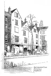 Bartholomew Close, Smithfield, London, 1912