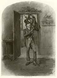 Bob Cratchit and Tiny Tim