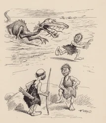 Our Antediluvian Ancestors by F Opper: Number Eighteen