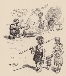Our Antediluvian Ancestors by F Opper: Number Thirteen