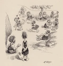 Our Antediluvian Ancestors by F Opper: Number Thirty Seven