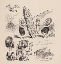 Our Antediluvian Ancestors by F Opper: Number Twenty Eight