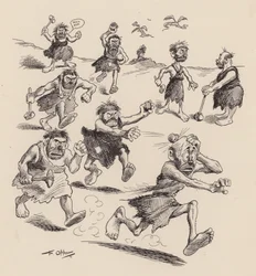 Our Antediluvian Ancestors by F Opper: Number Twenty Five