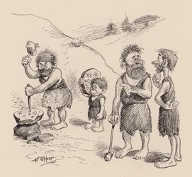 Our Antediluvian Ancestors by F Opper: Number Twenty Nine