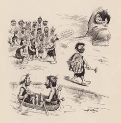 Our Antediluvian Ancestors by F Opper: Number Twenty Two