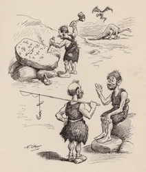 Our Antediluvian Ancestors by F Opper: Number Two