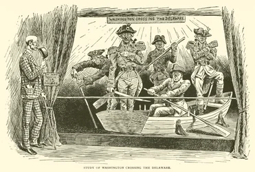 Study of Washington crossing the Delaware