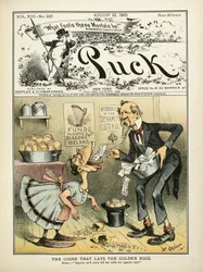 The Goose that Lays the Golden Eggs, Puck, front cover, August 22