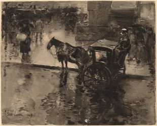 The Up-Tide on the Avenue, probably 1890