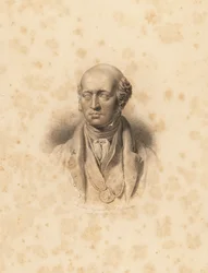 Portrait Bust of Artist Sir Thomas Lawrence (engraved by Frederick Christians Lewis)