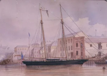 Circular Quay, c.1855