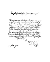 Letter by Francis Joseph Haydn to Herr von Griesinger, 1803