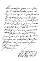 Letter by Henrietta Maria, Queen of Charles I, 17th century