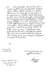 Letter by Henry Frederick, Prince of Wales, to King Henry IV of France