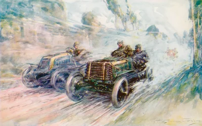 A British driver, Charles Jarrott, wins the 1902 Circuit des Ardennes with the famous "70" Panhard